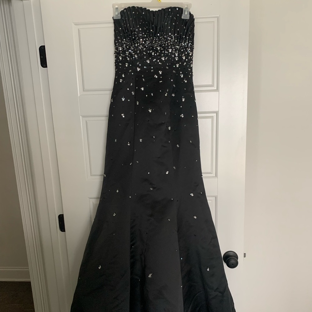 black dress coloured shoes